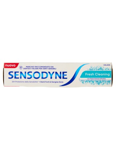 Sensodyne Dentifricio - 75ml - Fresh Cleaning - Con Tripla Azione Di Pulizia